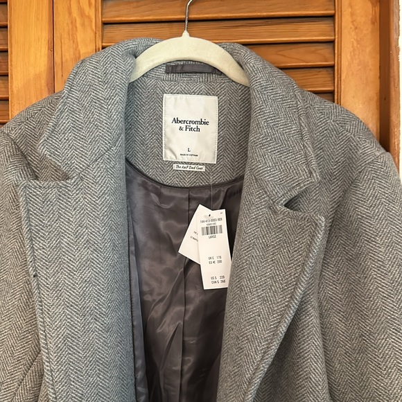 The A&F Dad Coat - Gray Peacoat. New with tags - Picture 5 of 8